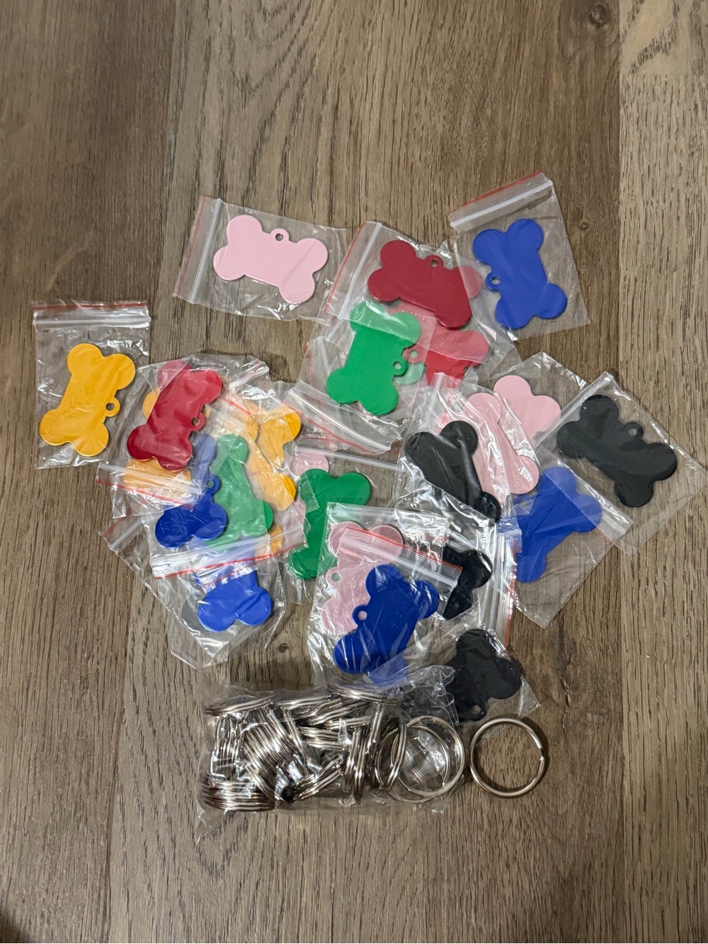Blank Dog Tags with Ring - Multicolor